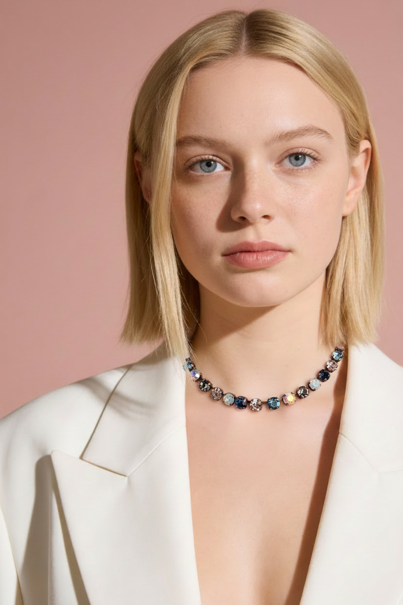 Model 26 with Crystal Necklace
