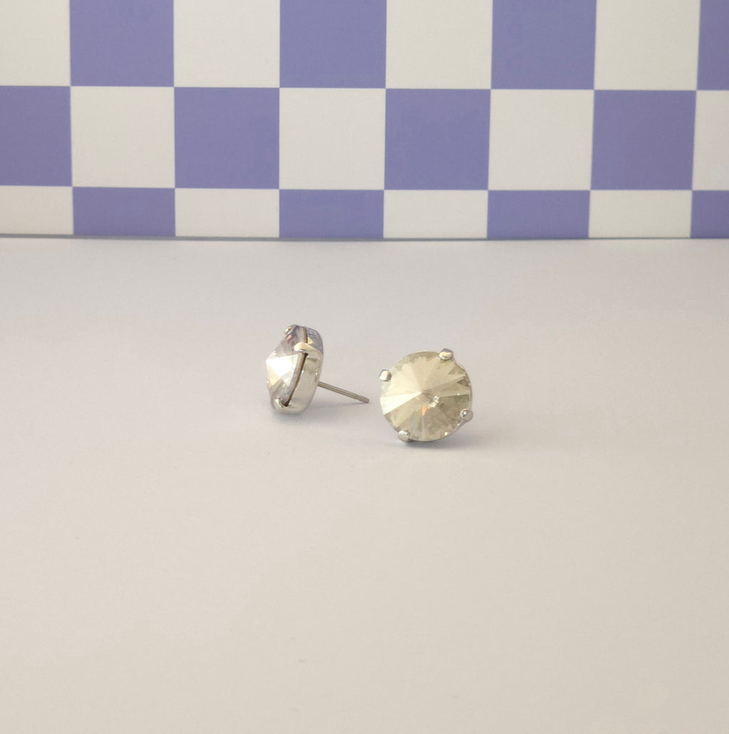 12mm Rivoli Crystal Studs