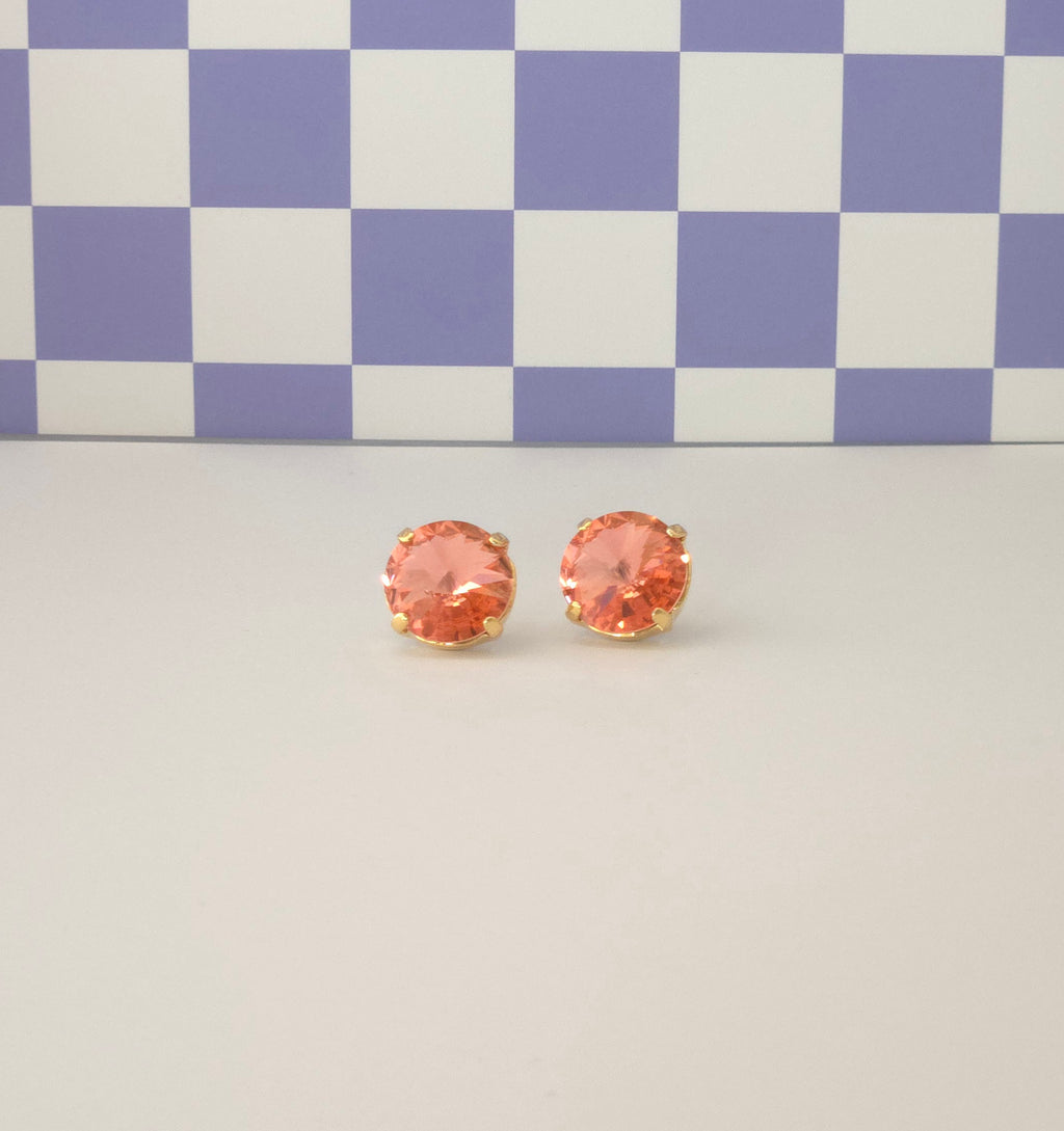12mm Rivoli Crystal Studs
