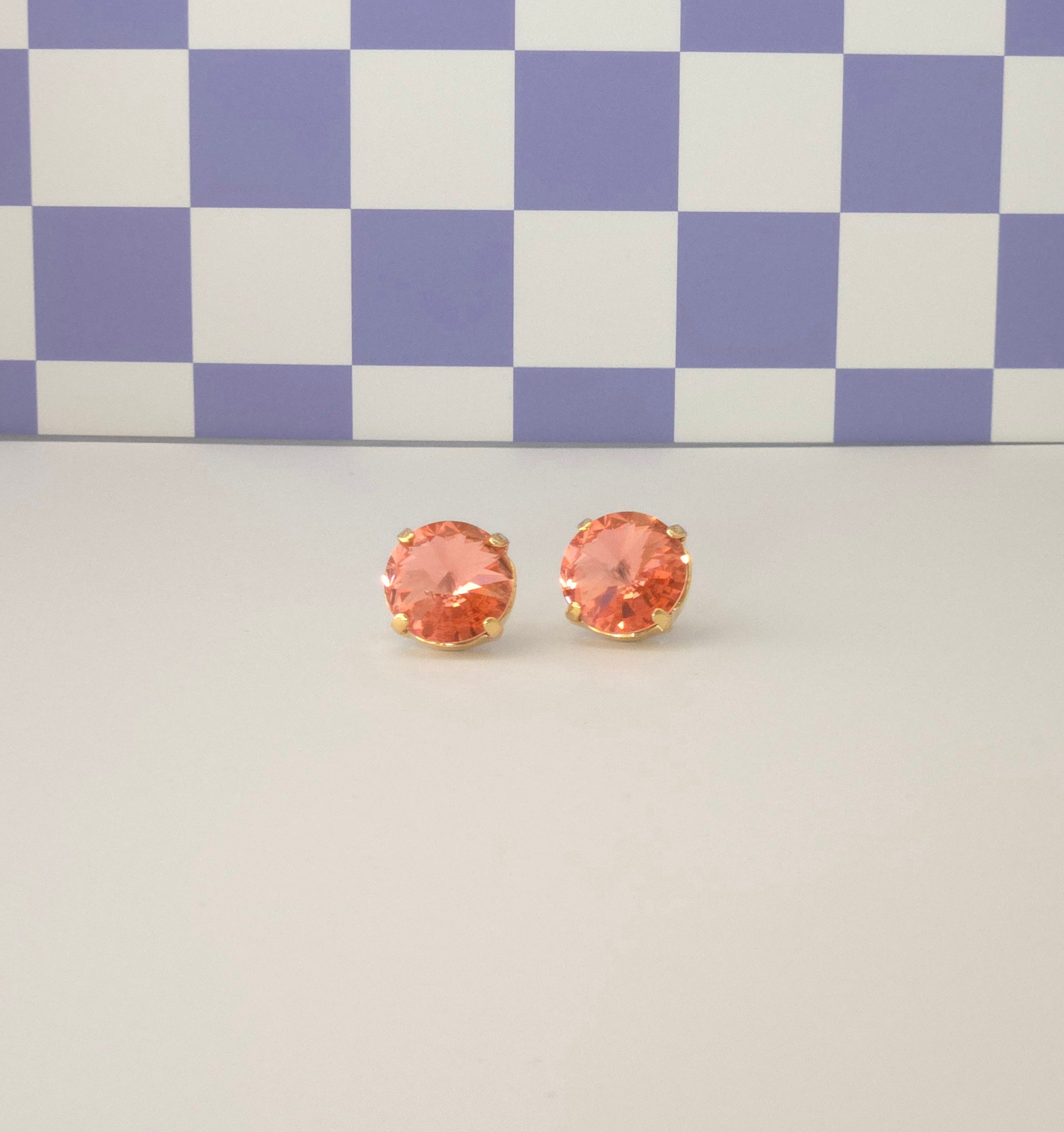12mm Rivoli Crystal Studs