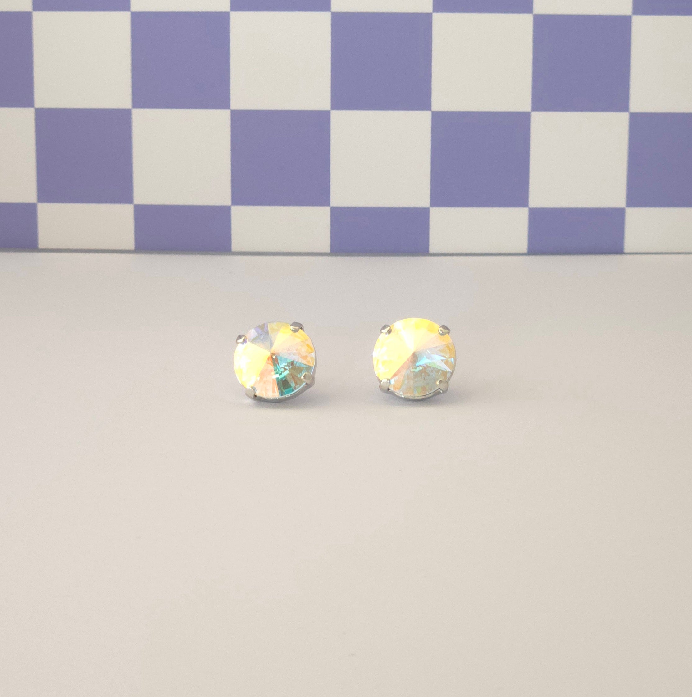 12mm Rivoli Crystal Studs
