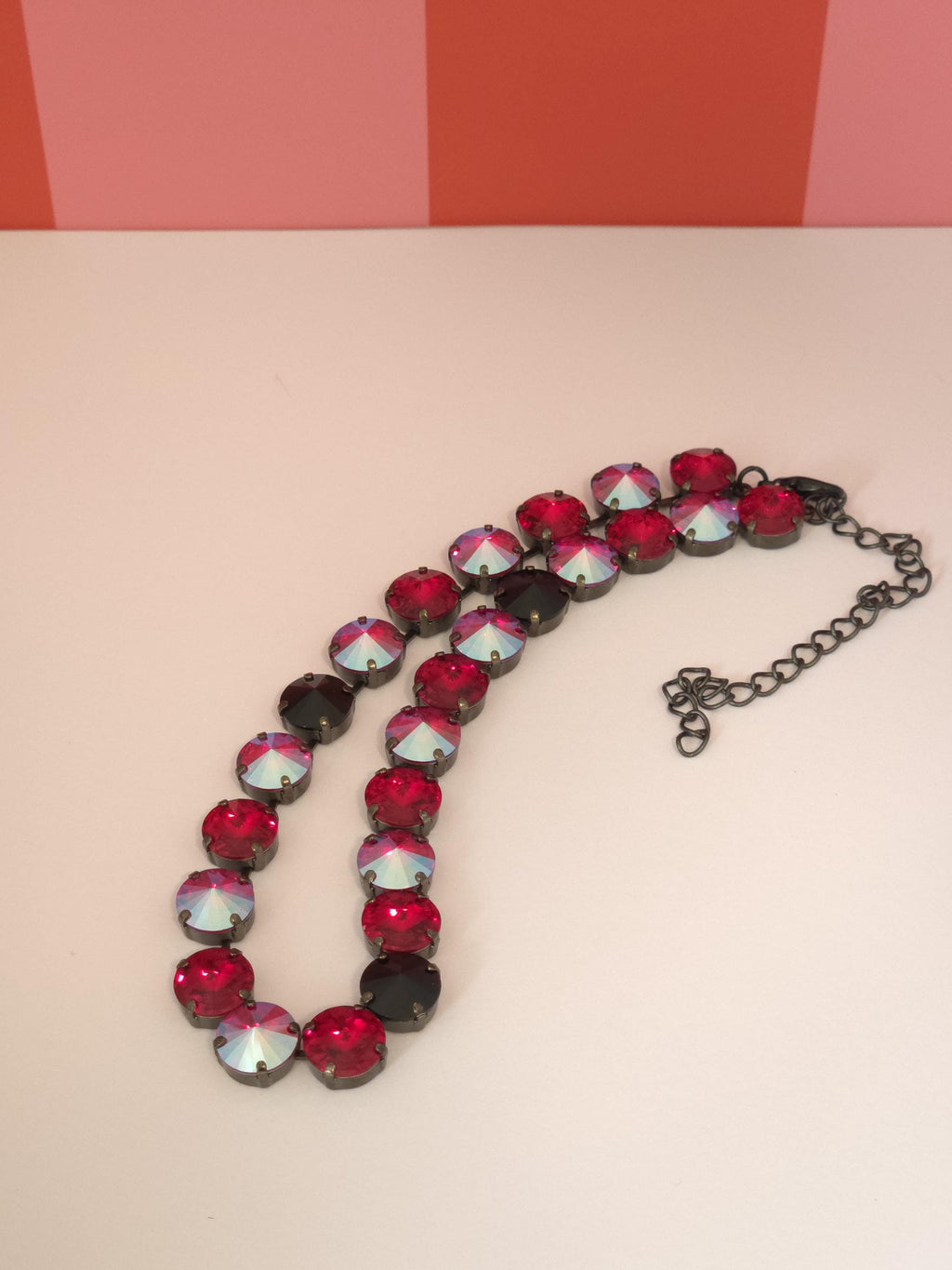 Off With Her Head Swarovski Crystal Necklace | Handmade Black Statement Necklace | Siam & Jet Crystal Rivoli Choker