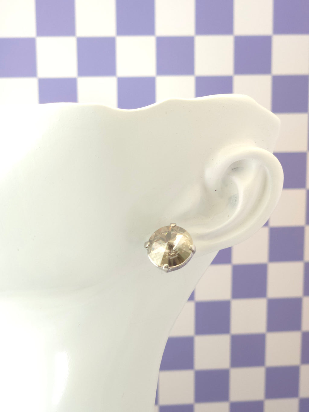 12mm Rivoli Crystal Studs