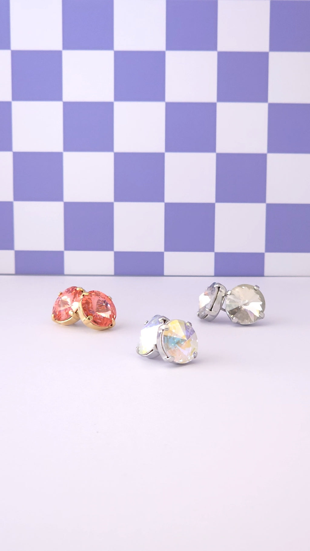 12mm Rivoli Crystal Studs