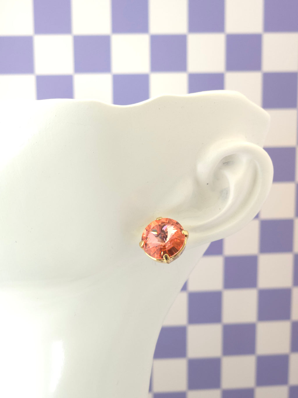12mm Rivoli Crystal Studs